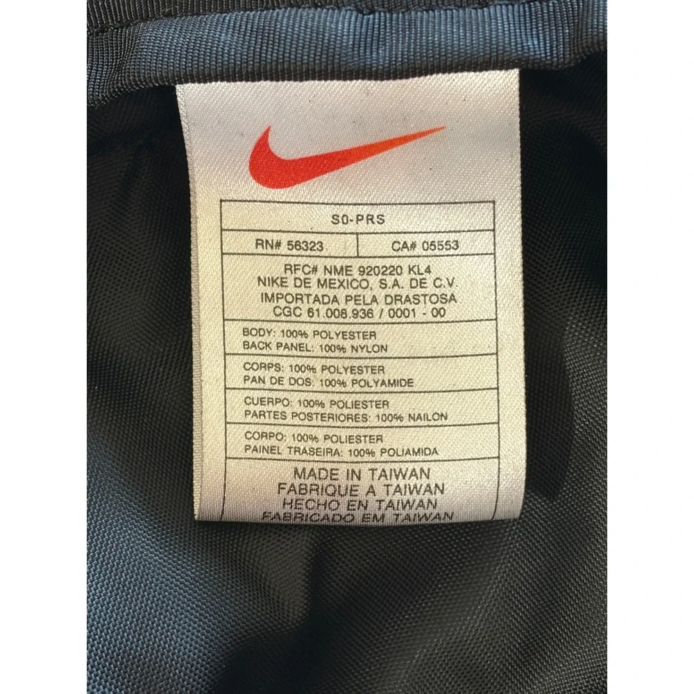 Nike Black Vintage Mesh Ventilated Gym Bag Unisex OS Excellent